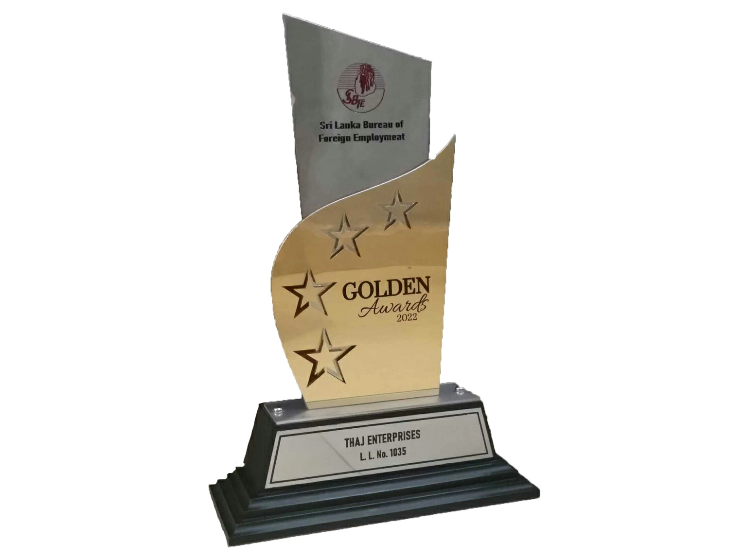 Golden Award from SLBFE